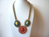 Retro Colorful 1970s Necklace 72220