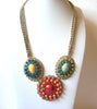 Retro Colorful 1970s Necklace 72220