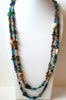 Southwestern Colorful Glass Necklace 72220