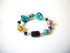 Lamp Work Bohemian Glass Beads Bracelet 72320