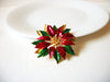 Vintage Poinsettia Brooch 72320