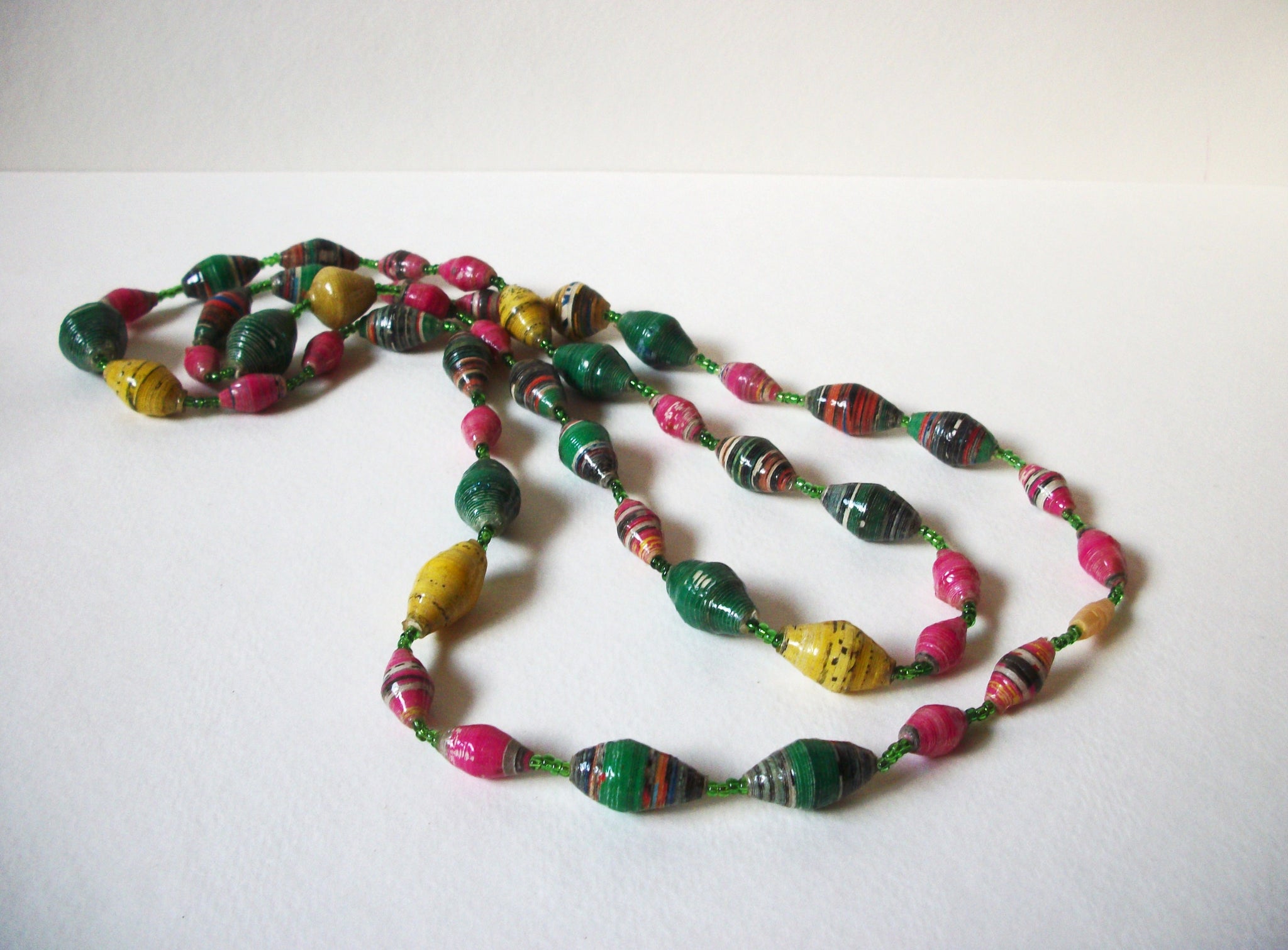 African Paper Beads Necklace 72320