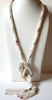 Vintage Glass Pearl Sash Necklace 72320