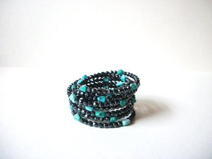 Bohemian Silver Turquoise Stones Bracelet 72320