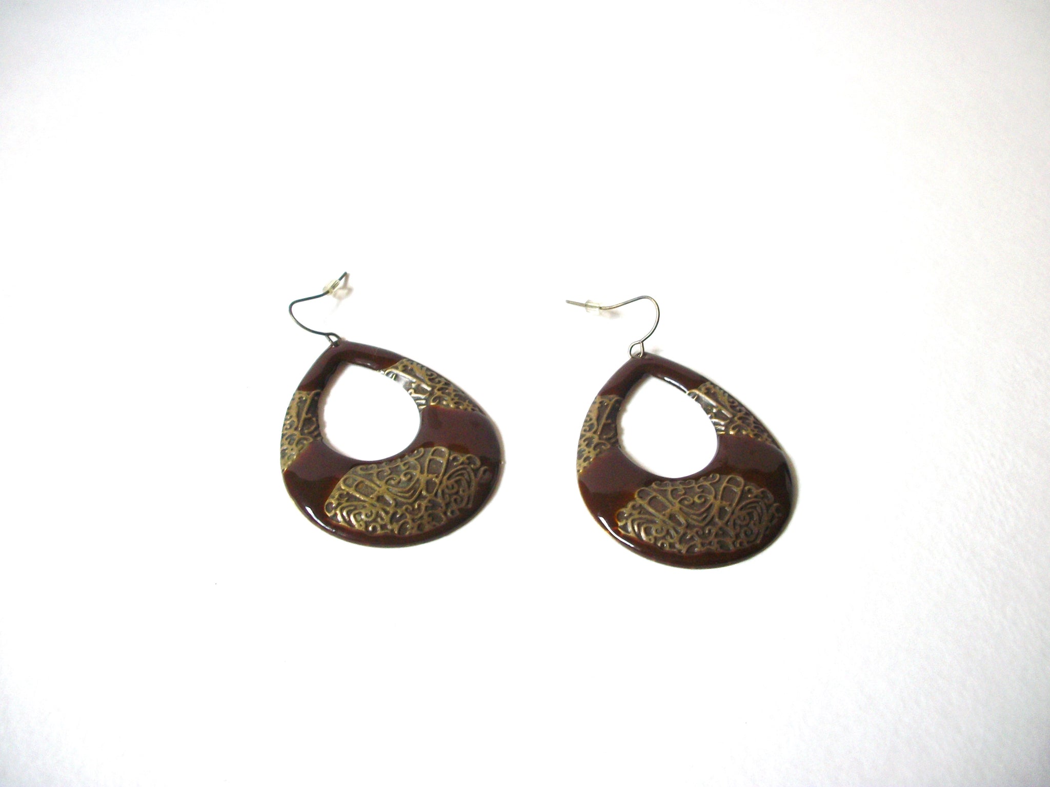 Bohemian Bronze Brown Dangle Earrings 72320