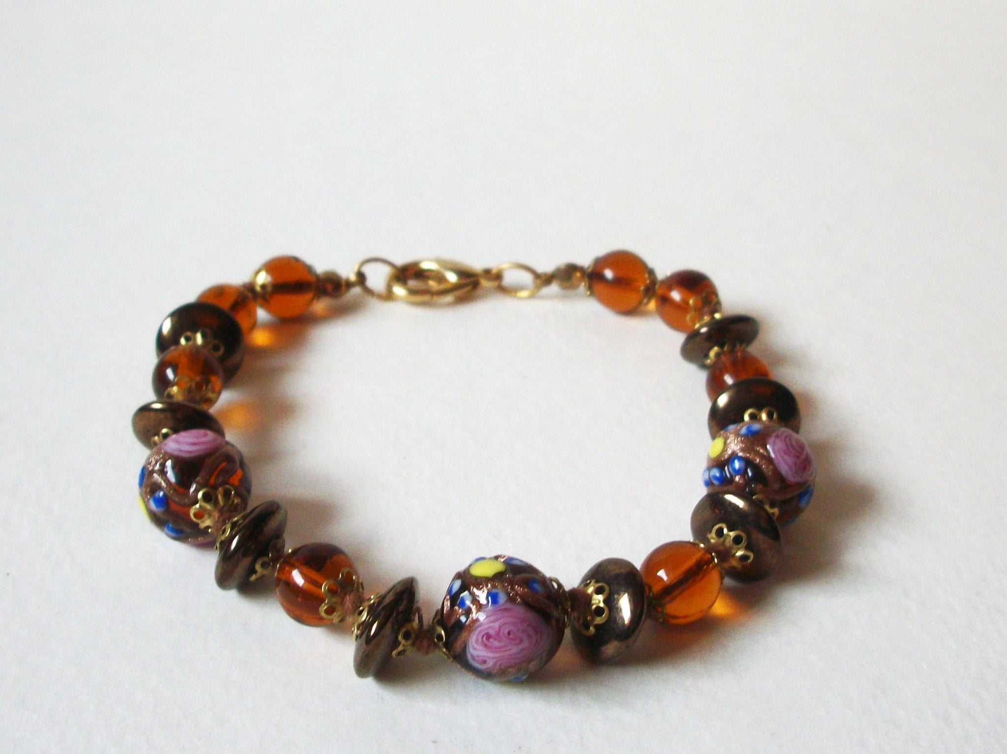 Venetian Millifiori Glass Bracelet 72420