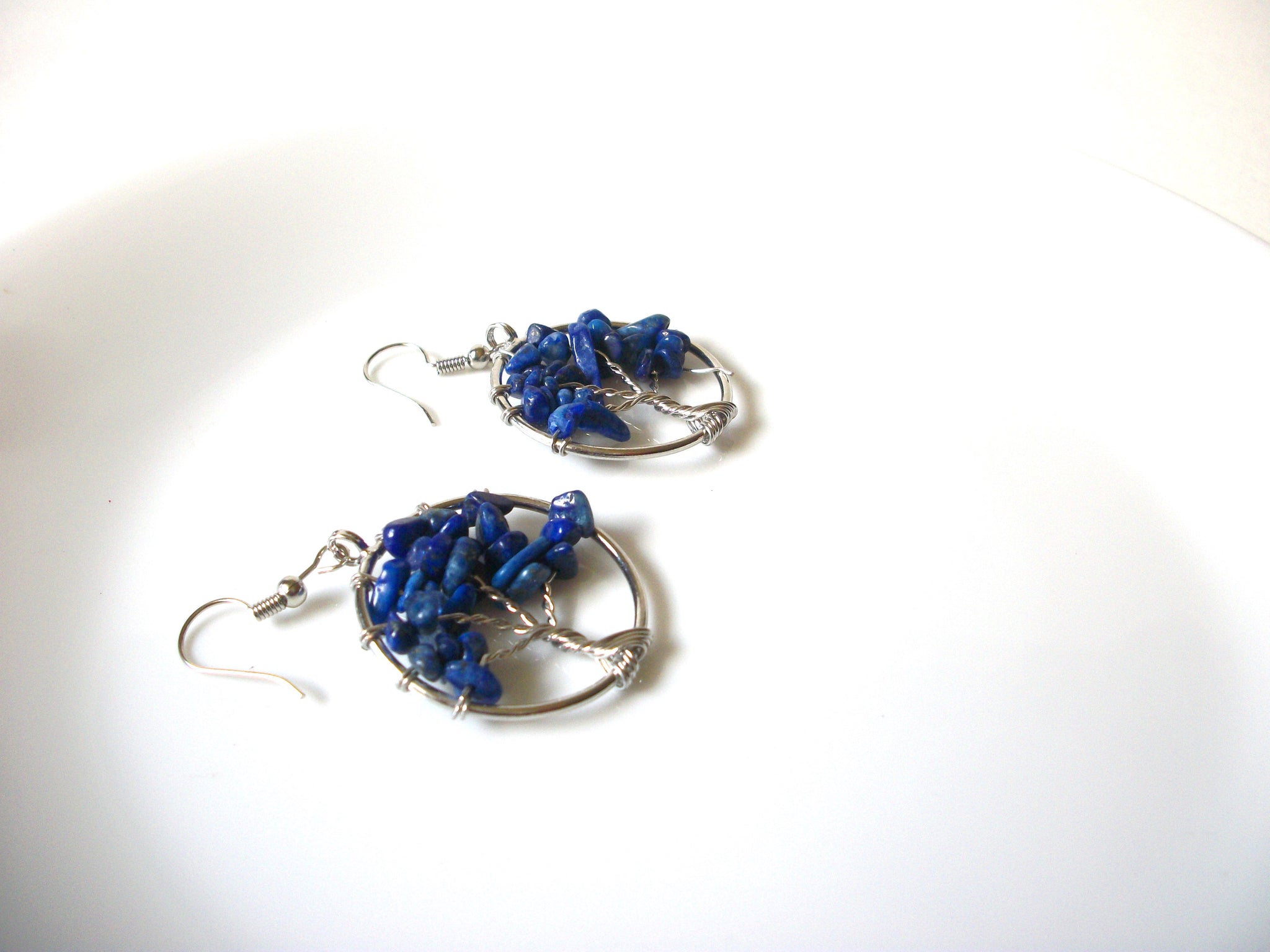 Lapis Lazuli Tree Of Life Earrings 72420