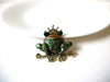 Rhinestone Frog Brooch 72420