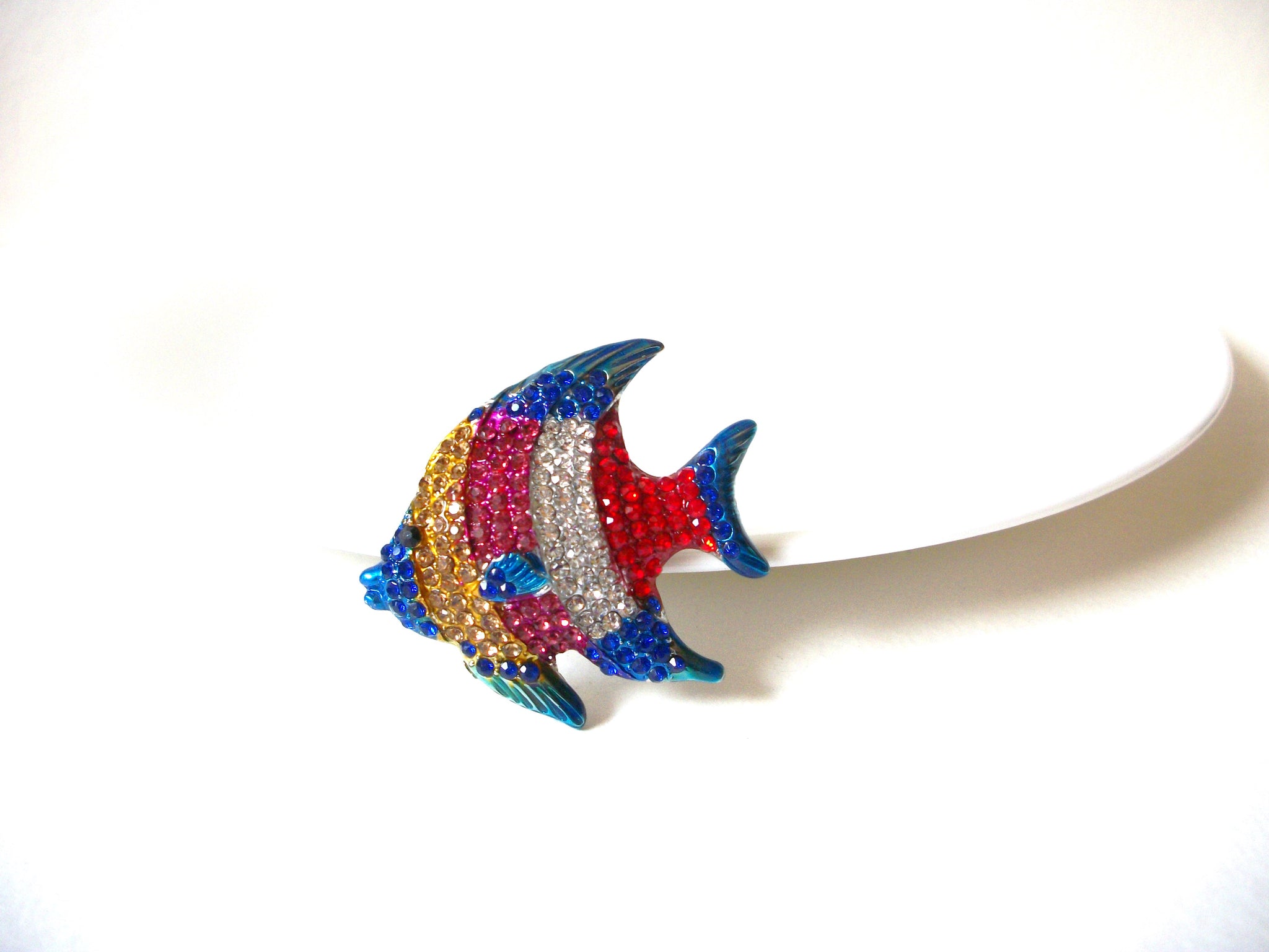 Rhinestone Tropical Fish Brooch 72420