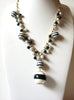 Retro 1980s Glass Pearls Acrylic Necklace 72420