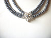 Vintage Victorian Glass Pearls Rhinestones Necklace 72420