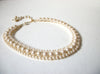 Vintage Glass Pearls Choker Necklace 72420