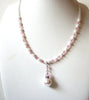 Romantic Glass Pearl Pink Glass Necklace 72520