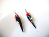 Colorful Wood Bird Earrings 72520