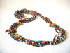 Bohemian Vintage Colorful Glass Spotted Hyena Necklace 72520