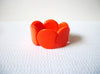 Retro Neon Orange Lucite Bracelet 72520