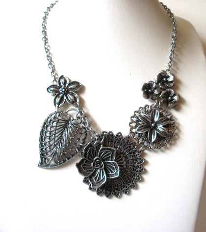 Vintage Marked Floral Necklace 72520