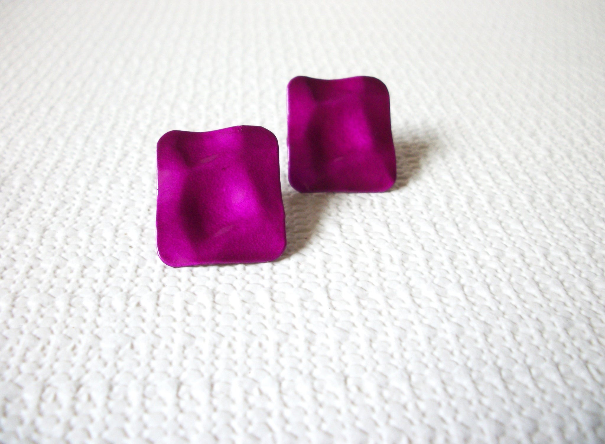 Retro Neon Fuchsia Earrings 72620