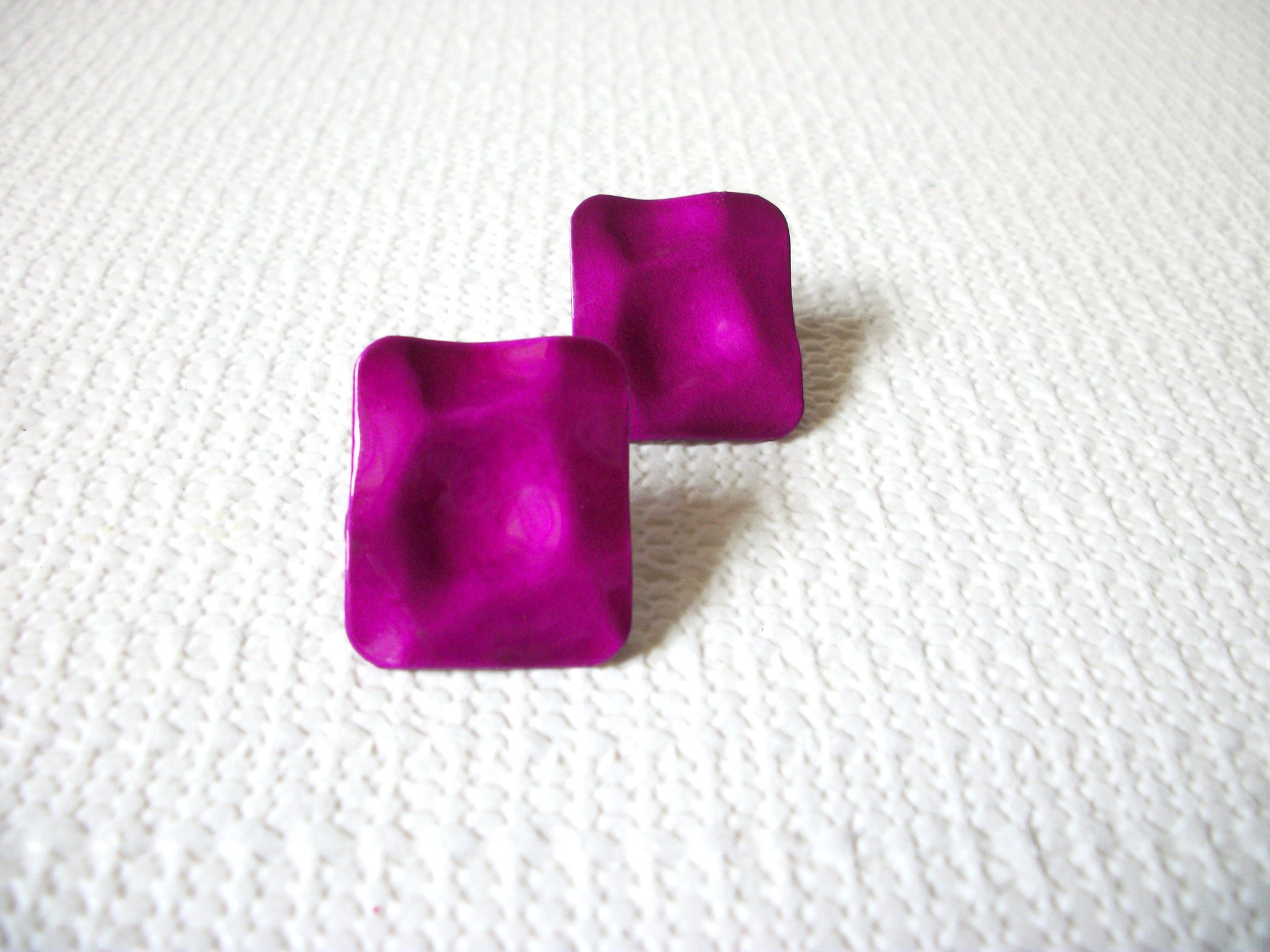 Retro Neon Fuchsia Earrings 72620