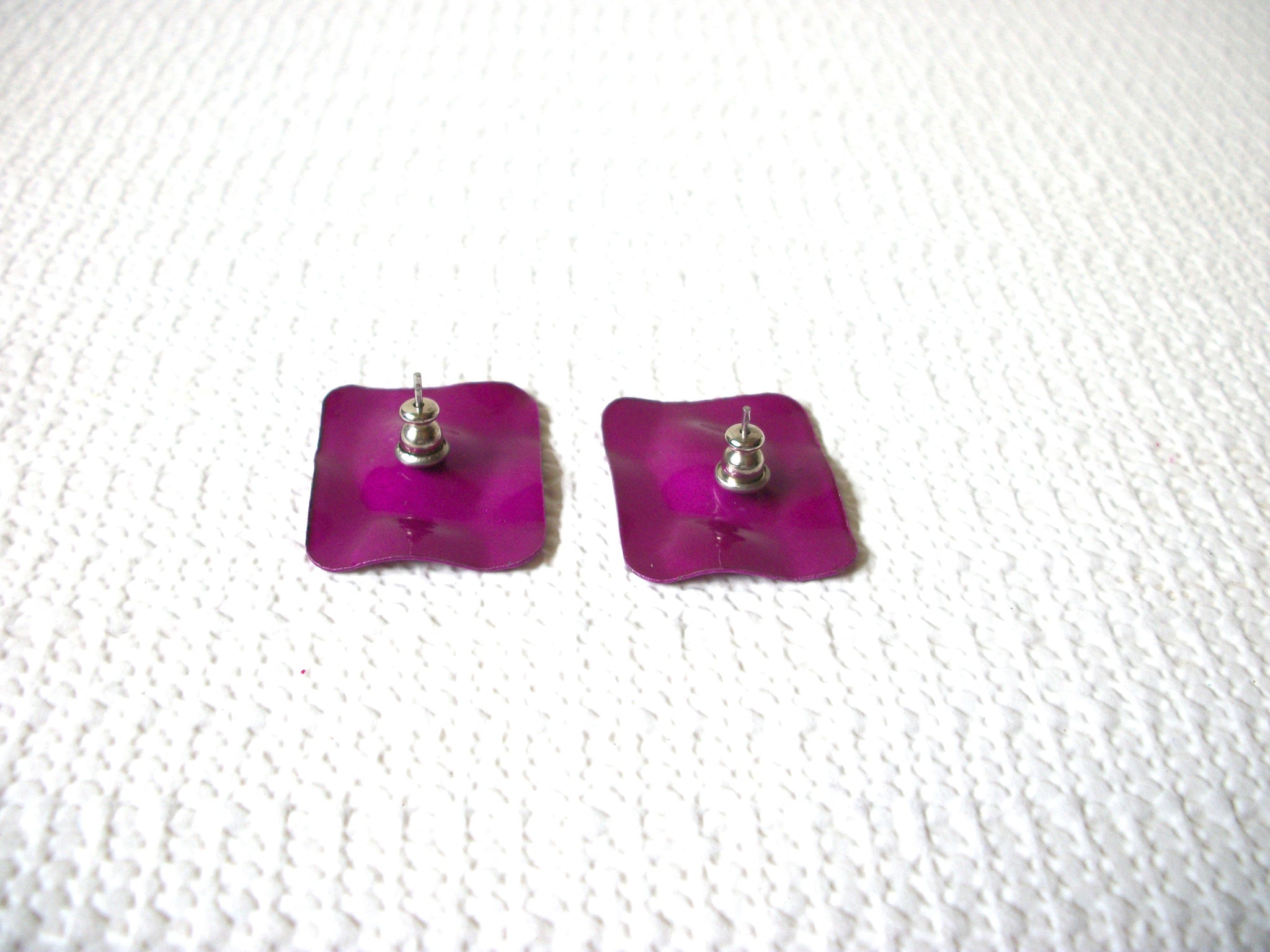 Retro Neon Fuchsia Earrings 72620