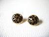 Retro Gold Black Earrings 72620