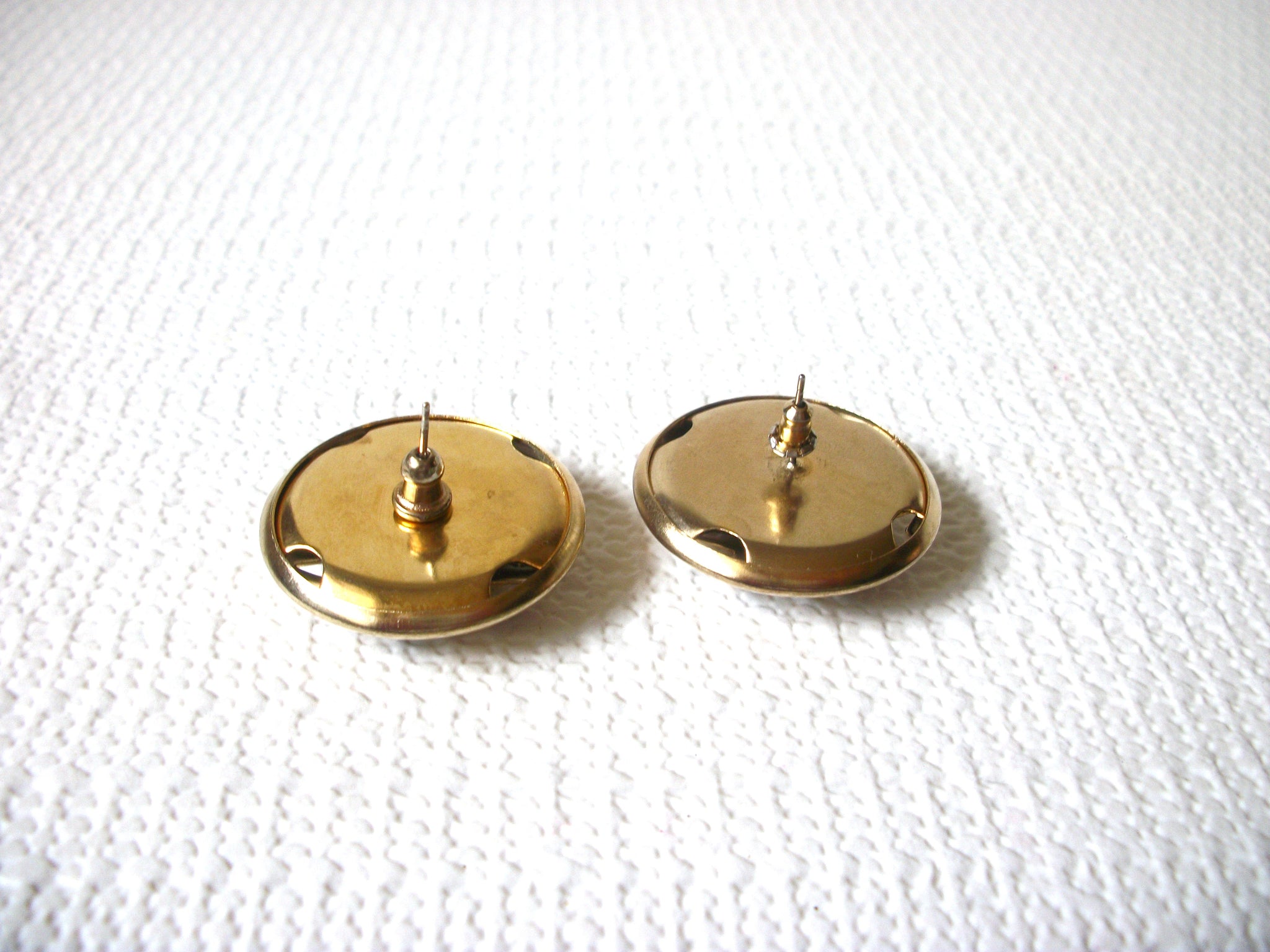 Retro Gold Black Earrings 72620