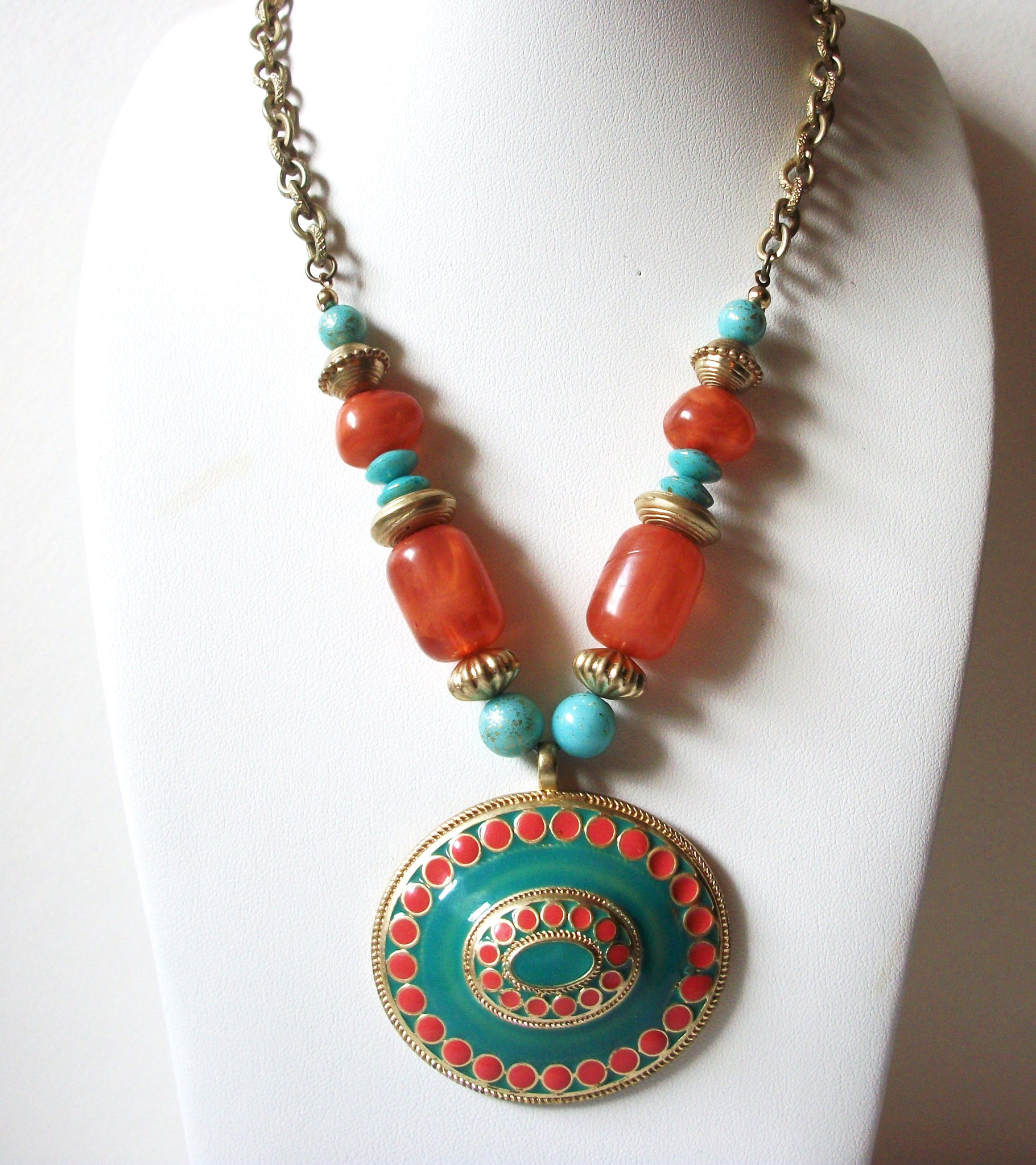 Southwestern Folk Art Necklace 72620