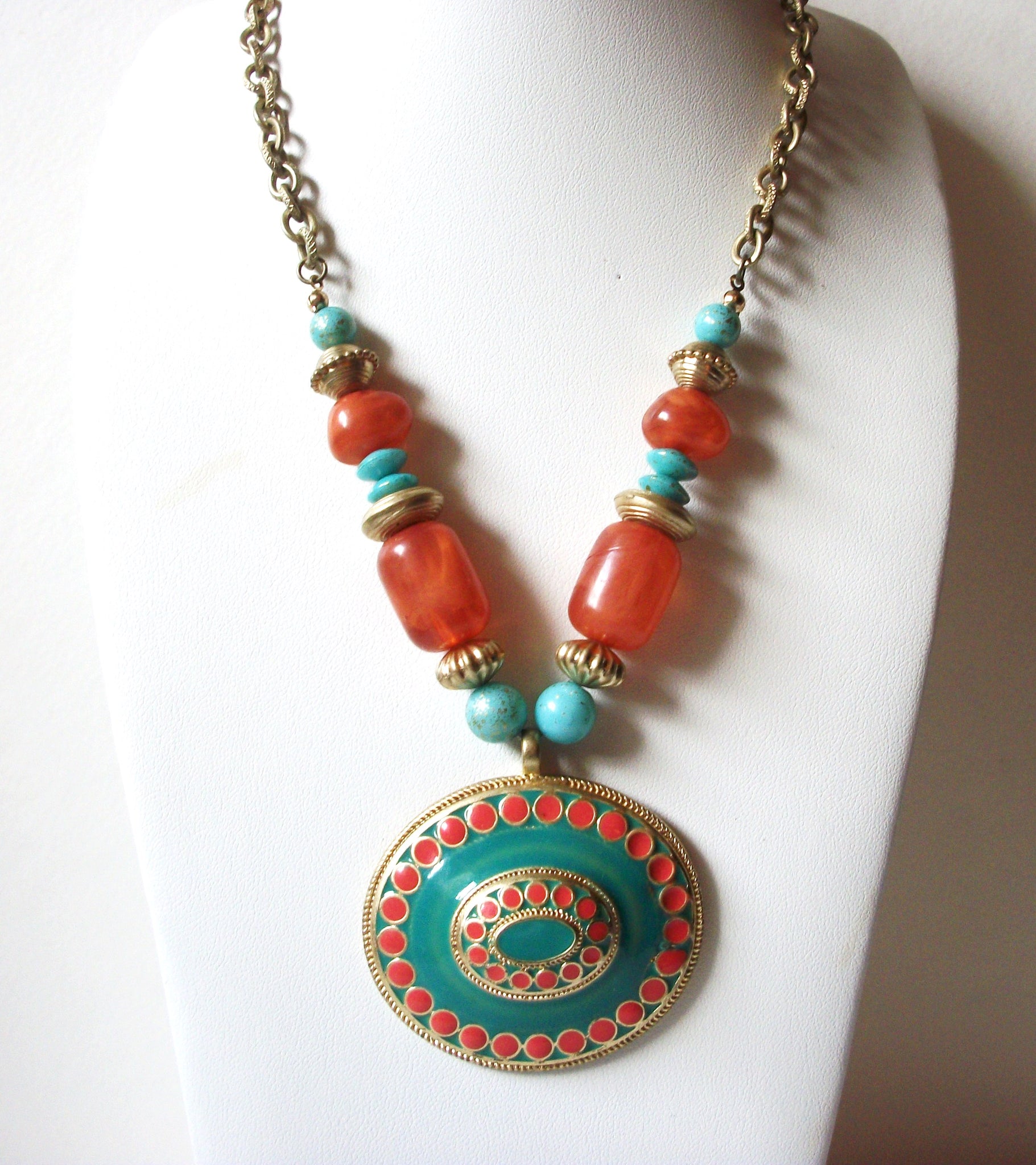 Southwestern Folk Art Necklace 72620