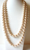 Vintage Glass Pearl Necklace 72620