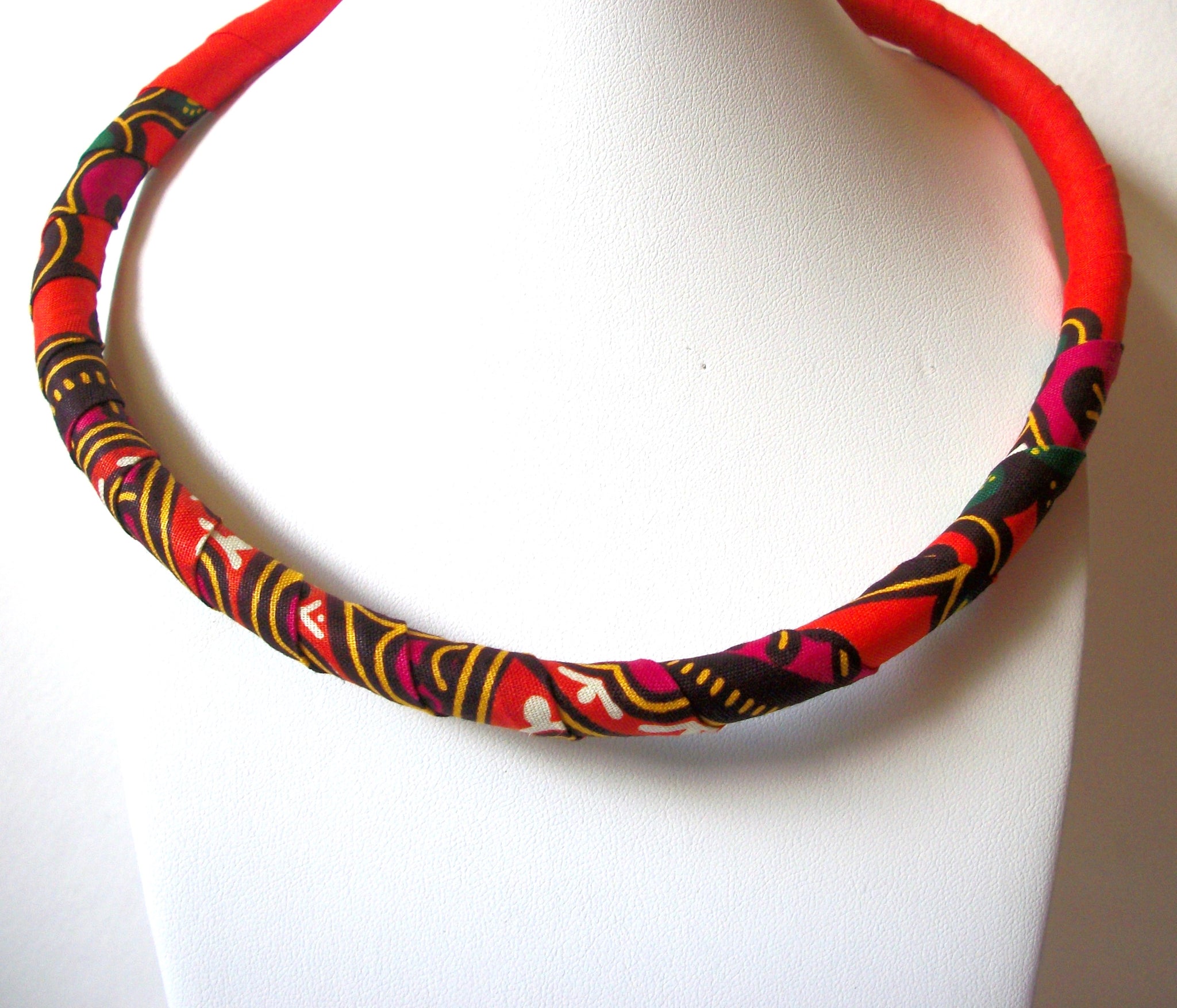 African Choker for Women Kente Collar Necklace 72720