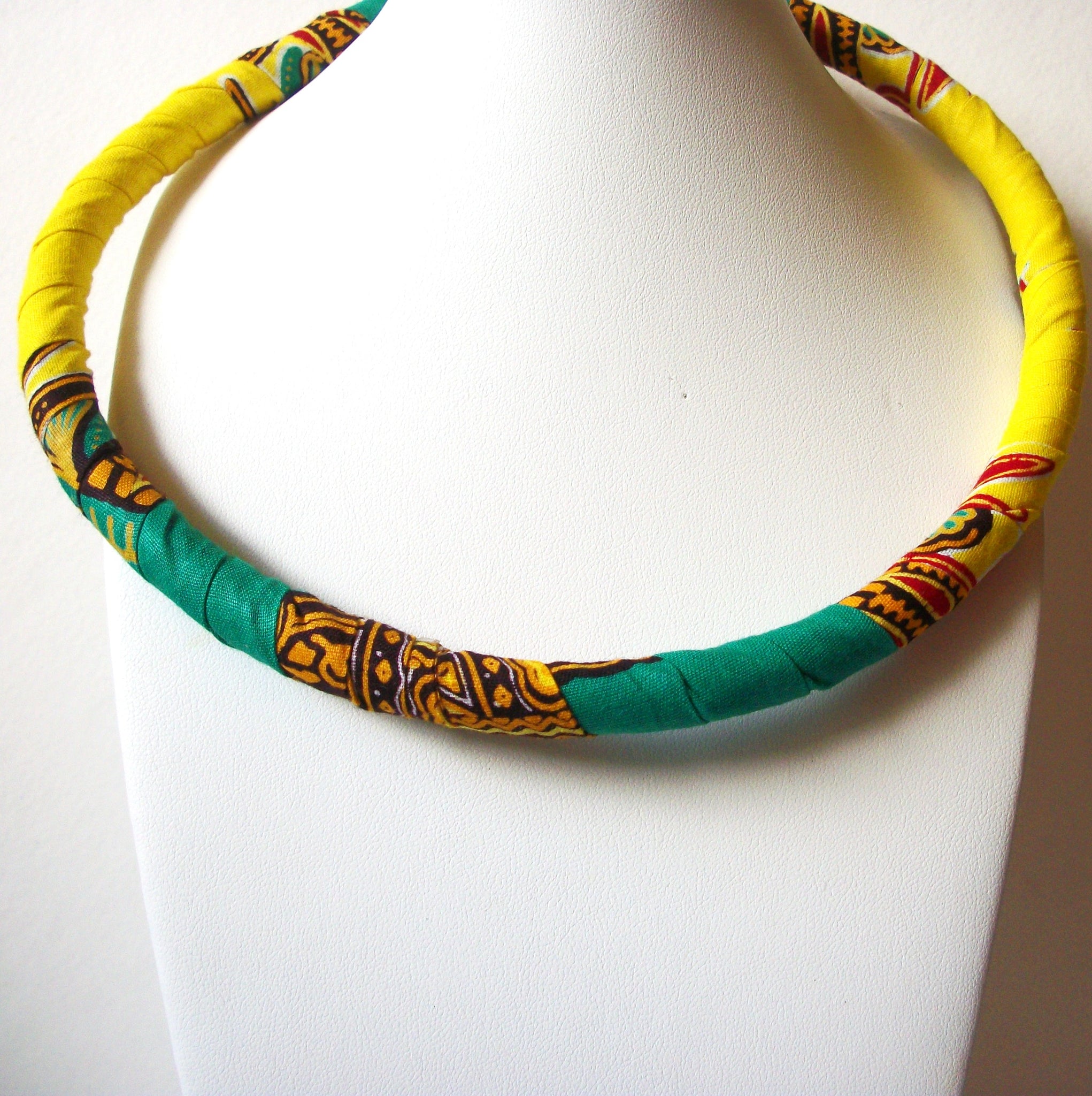 African Choker for Women Kente Collar Necklace 72720