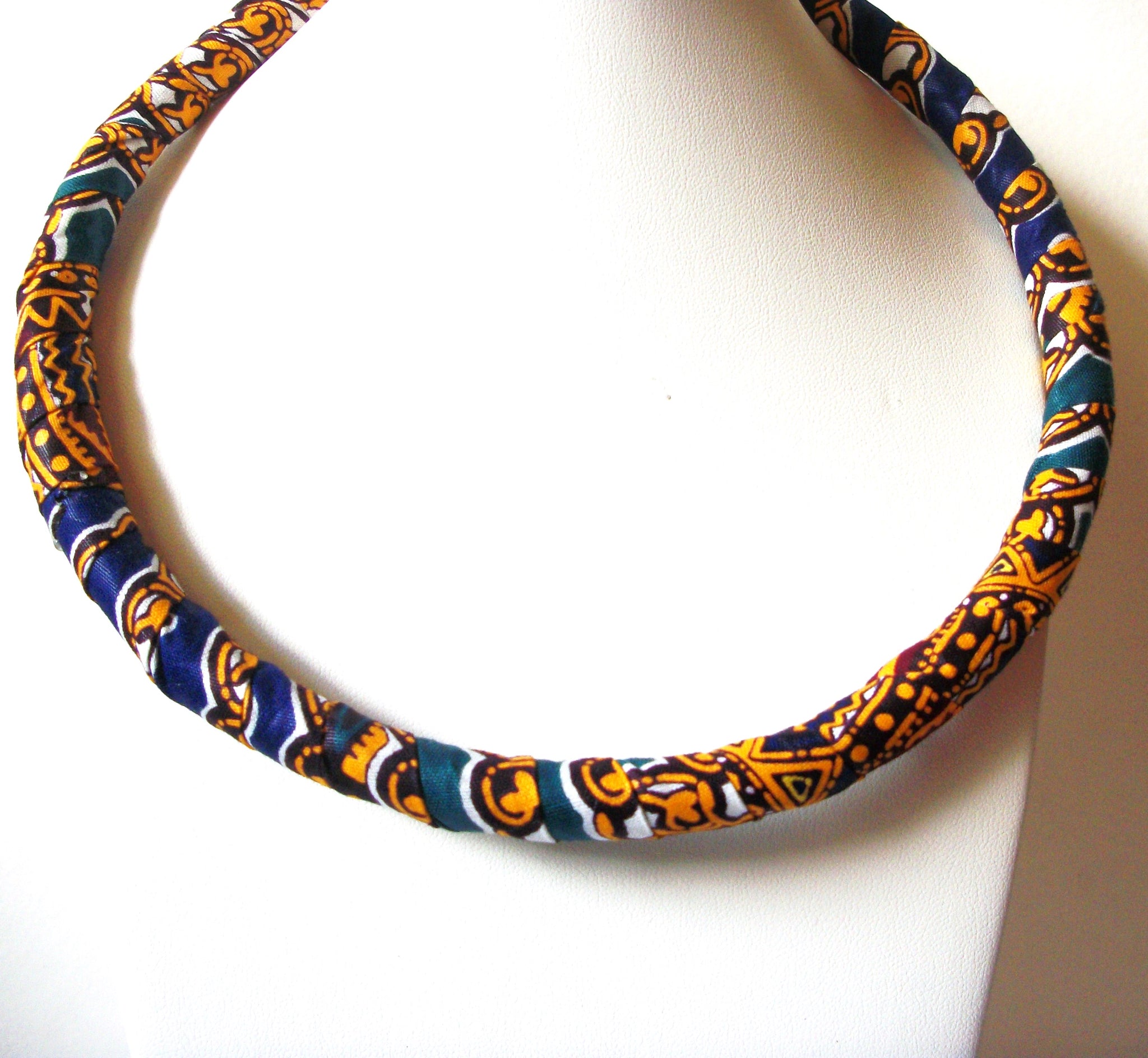 African Choker for Women Kente Collar Necklace 72720