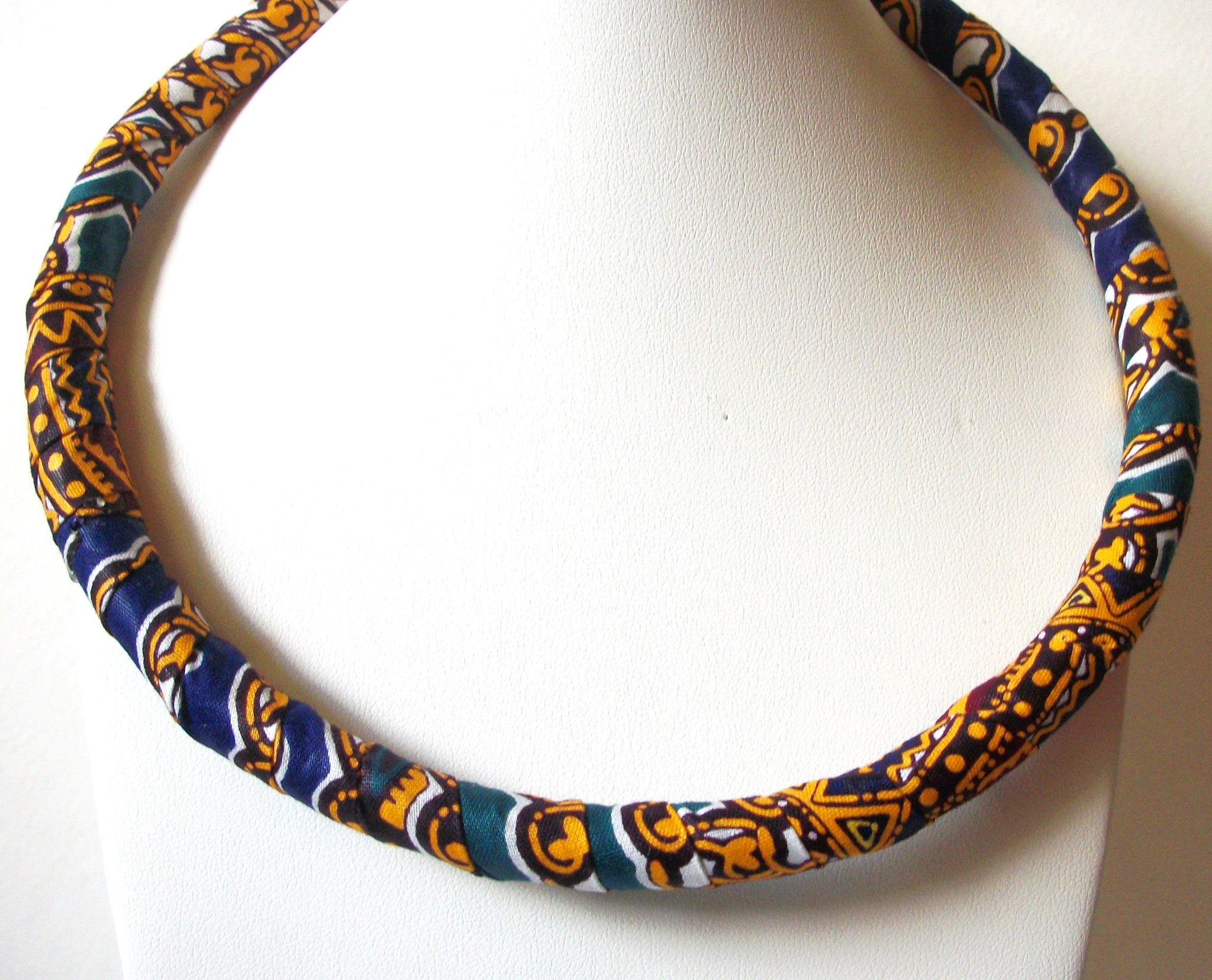 African Choker for Women Kente Collar Necklace 72720