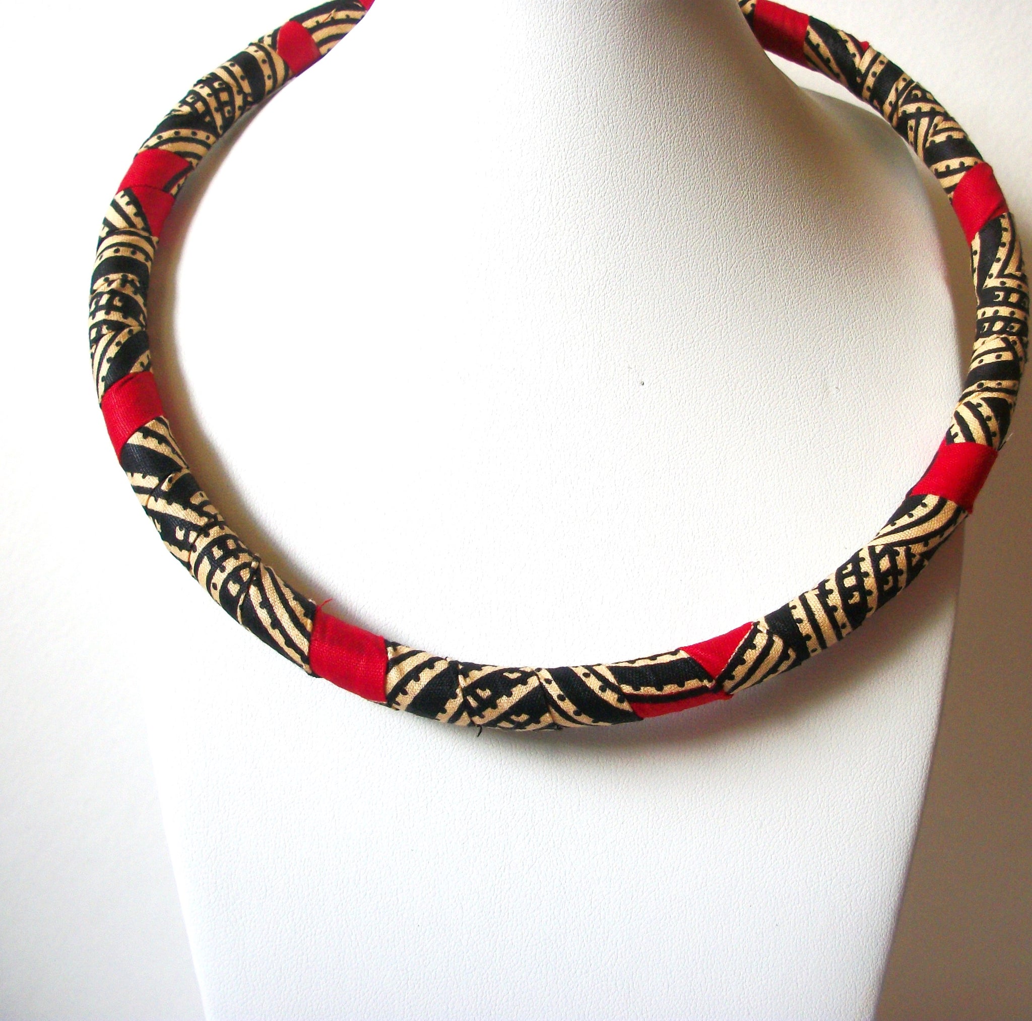 African Choker for Women Kente Collar Necklace 72720