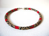 African Choker for Women Kente Collar Necklace 72720