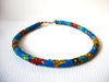 African Choker for Women Kente Collar Necklace 72720