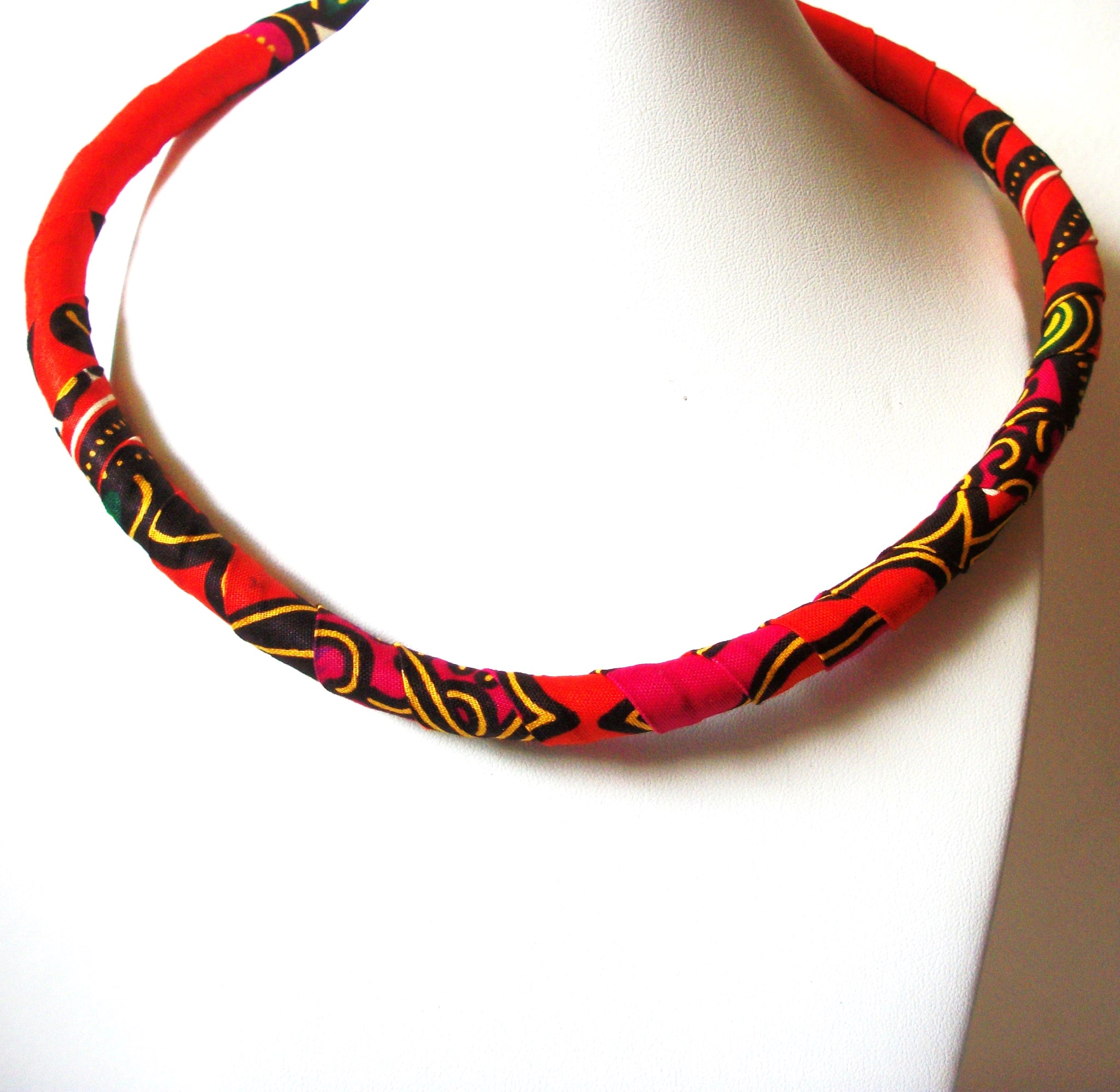 African Choker for Women Kente Collar Necklace 72720