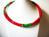 African Choker for Women Kente Collar Necklace 72720