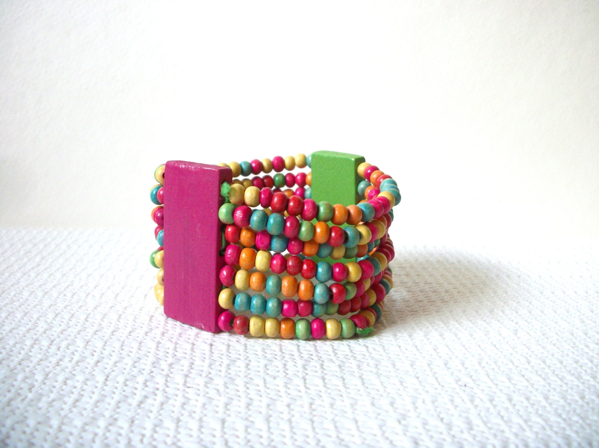 Retro Colorful Wood Bracelet 72620