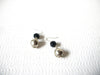 Retro Silver Black Dangle Earrings 72820