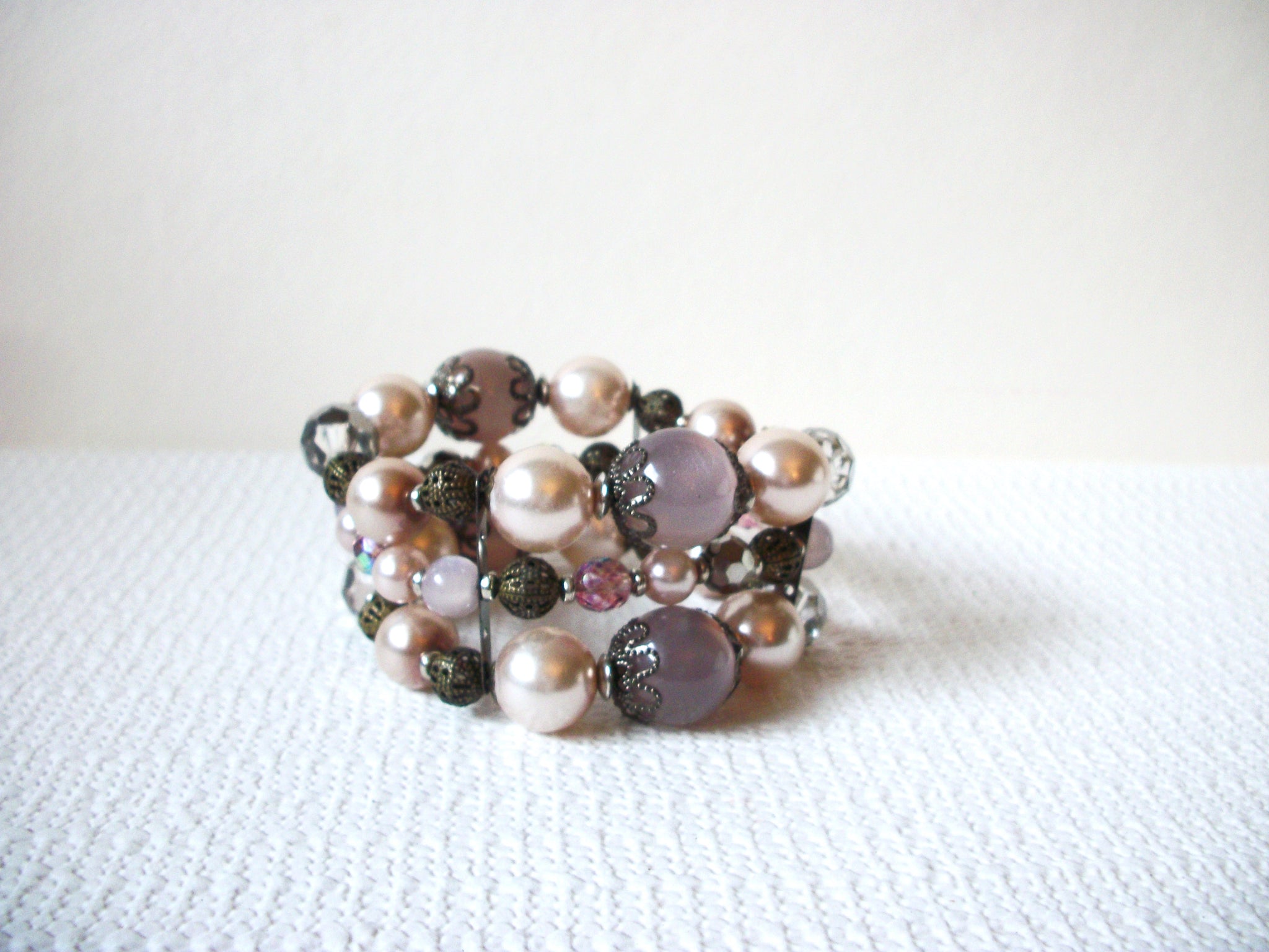 Vintage Moon Glow Beads Bracelet 72820