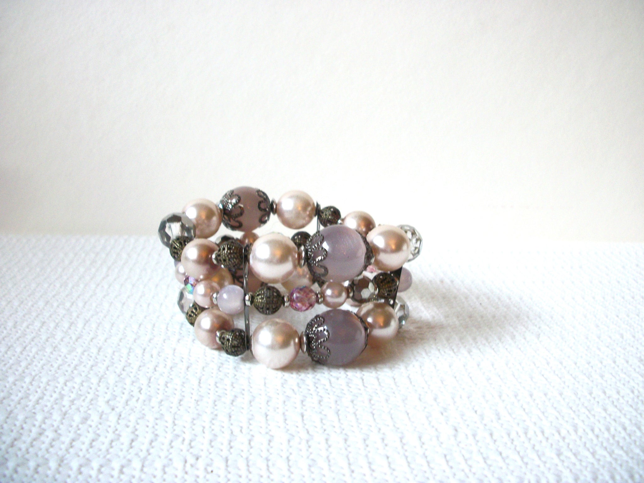 Vintage Moon Glow Beads Bracelet 72820