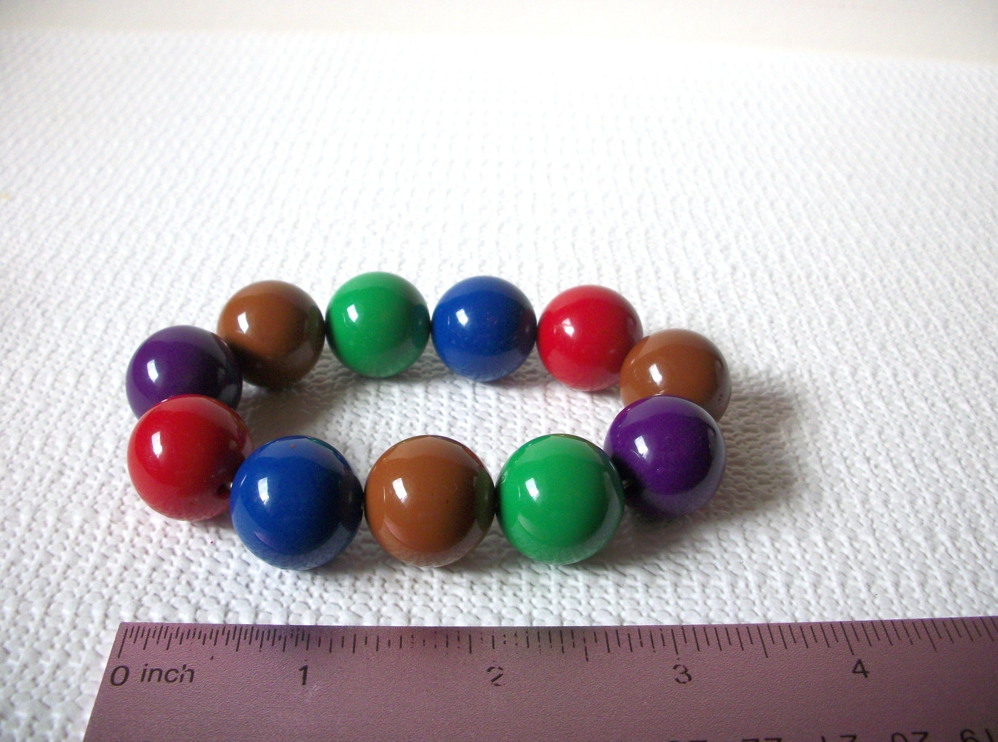 Retro Colorful Gumball Beads Bracelet 72820