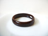 Vintage Dark Brown Black Bangle Bracelet 72920