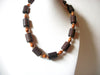 African Vintage Wood Beads Necklace 72920