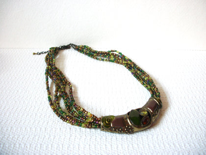 Vintage Glass Necklace 73020