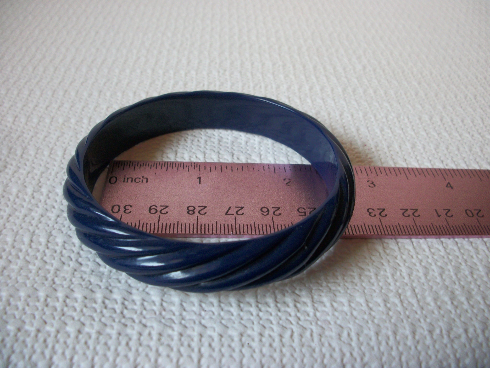 Retro Navy Blue Bangle Bracelet 73020
