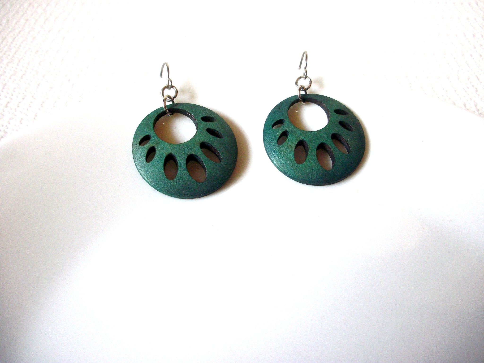 African Wood Earrings 73020