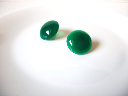 Vintage Green Lucite Earrings 73020