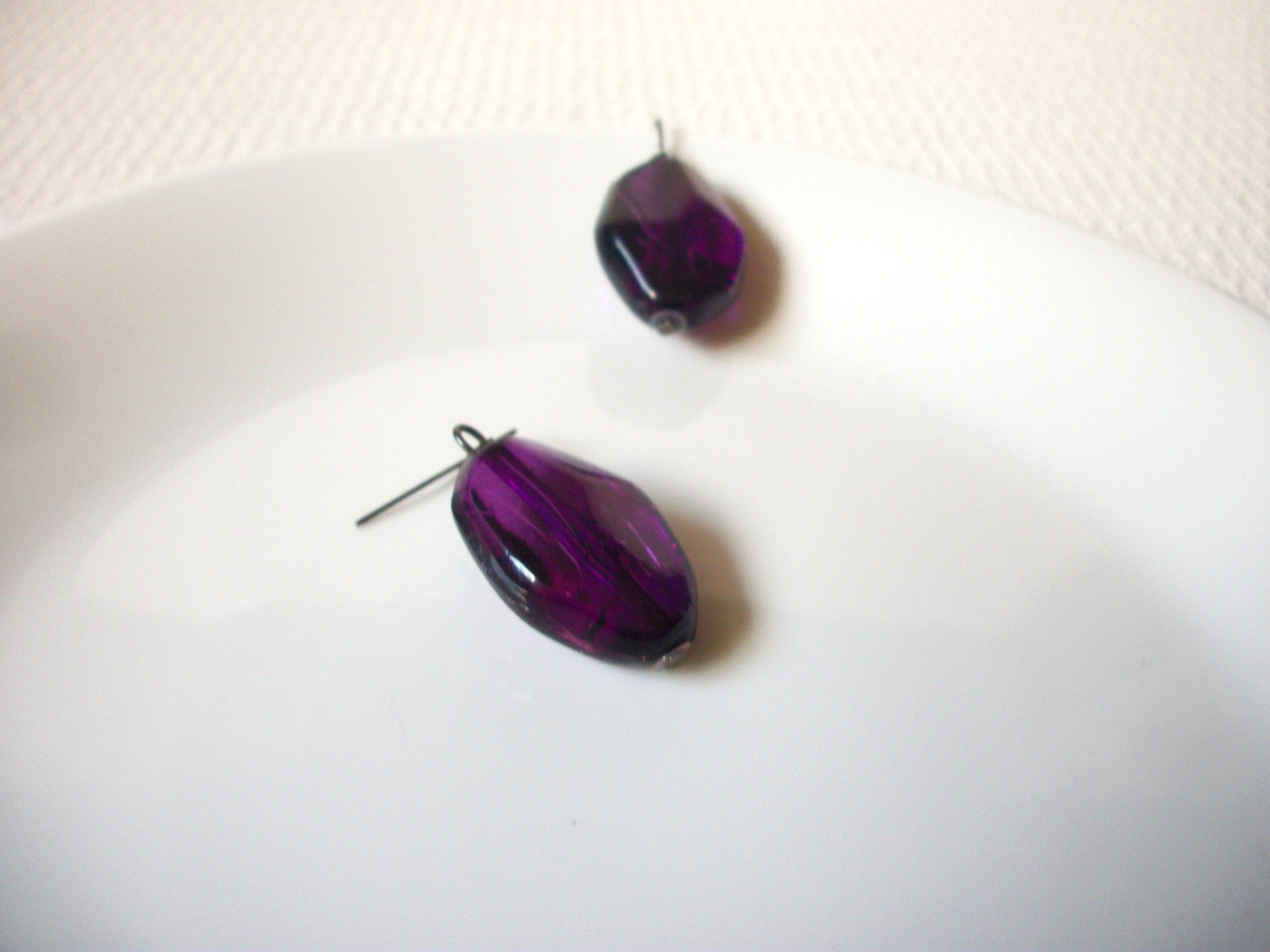 Retro Purple Earrings 73020